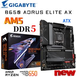 AM5 Gigabyte B650 AORUS ELITE AX Motherboard DDR5 128GB 6600MHz Memory PCIe5.0 M.2 SSD Support AMD Ryzen 7000 CPU Placa Me New