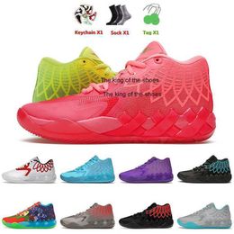 2023Lamelo shoes LaMelo Authentic Ball MB.01 Basketball Shoes Og Men Rick And Morty Rock Ridege Red Black Blast Queen City Mens TrainersLamelo shoes