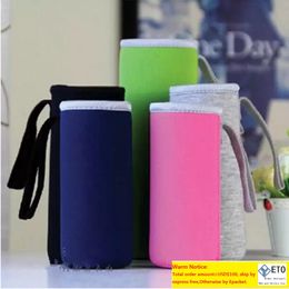 Portable Neoprene Beer Beverage Cooler Sleeve Holder Glass Bottle Cover Bag Outdoor Sports Travel Water Bottle Tote Cup