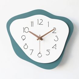 Wall Clocks Large Wall Clock Modern Design Silent Watch Luxury Wood Mechanism Creative Clocks Wall Home Decor Living Room Decoration Gift 230310