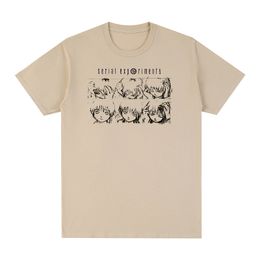 Mens TShirts Serial Experiments Lain Tshirt Harajuku Streetwear Manga Cotton Men T shirt TEE TSHIRT Womens Tops 230310
