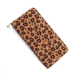 Wallets LEOPARD PRINT CORK CARD WALLET FOR WOMEN VEGAN COIN PURSE