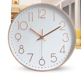 Wall Clocks Nordic Minimalism Classic Wall Clock 30cm Stereo Scale Plastic Glass Mute Modern Design Hang Zegary Living Room Home Decoration 230310