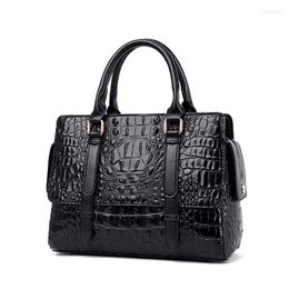 Evening Bags Discount Single Female Shoulder Bag Factory High Quality Imitation Crocodile Leather Pattern Messenger Shopping Big