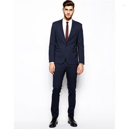 Men's Suits Men's Suit Casual Business Formal Wear Korean Version Of Self-cultivation Professional Navy Blue Wedding Dress