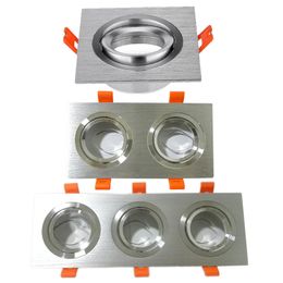 MR16 GU10 Ceiling Square Frame Lighting Accessories Black Recessed Square Downlight Holder Adjustable Frame LED GU10 MR16 usastar