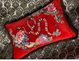 Luxury classic designer embroidery pillow case cushion cover size 35*55cm Home and car decoration creative fashion gift Home Textiles pillowcase new