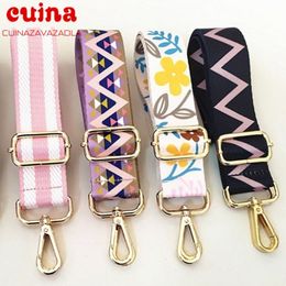 Bag Parts Accessories Obag Diy Strap For Women Shoulder Hanger Coloured Belt Adjustable Rainbow Handbag s Decorative 230311