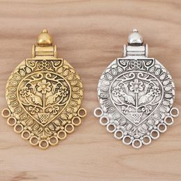 Pendant Necklaces Pieces Gold Tone Ethnic Tribal Boho Multi Strand Connector Charms Pendants For Necklace Jewellery Making FindingsPendant