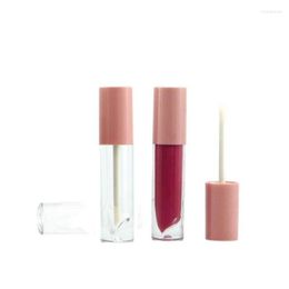 Storage Bottles Empty 3ml Lipgloss Tubes Pink Transparent Liptint Bottle Lip Gloss Containers Packaging Cosmetic Wand 30pcs