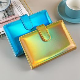 A6 Rainbow Notebook Binder Changing Colors Refillable 6 Ring Budget Binder for A6 Filler Paper Loose Leaf Personal Planner Binder Cover with Magnetic Buckle Clourse