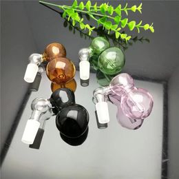 New Colour gourd glass bubble head Wholesale Glass bongs Oil Burner Glass Water Pipes Oil Rigs Smoking, Oil.