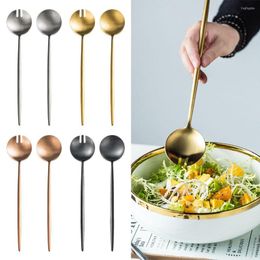 Dinnerware Sets 2Pcs/set Service Gilded Salad Serving Spoon Cutlery Set Tableware Distributing Dishes Fork