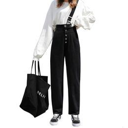 Women's Jeans Spring Korean Version of Denim Overalls Womens Loose Straight Wide Leg Long Pants Fashion Trend Jeans Women 230311