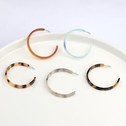 Stud Earrings Simple Acetate Resin Geometry C Shape For Women Bulk Items Wholesale Earing Making Kits
