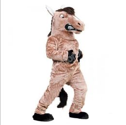 Adult size Mustang Mascot Costumes Animated theme Cartoon mascot Character Halloween Carnival party Costume