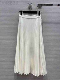 Skirts Designer 2023 New Spring Summer Milan a Fashion Dress Women's Brand Same Style Pleated PY5D