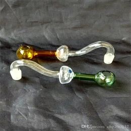 Hookahs New mushrooms long curved pot ,Wholesale Glass Bongs Accessories,