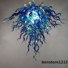 Modern Chandelier 100% Hand Blown Glass Chandelier Luxury Pendant Lamps 32*32 inches LED Lighting chandelier Chihuly Style Chandeliers Customized Accepted LR163