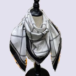 Fashion Brand Silk Square Scarf New Girls Gift Hairband Designer Couple Scarf Exquisite Accessories Versatile Selection Of Four Seasons 90X90cm