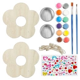 Other Bird Supplies DIY House Kit Kids Crafts Wood Arts Build And Paint Feeder 2 Packs Including Brushes Toys For Boys Girls