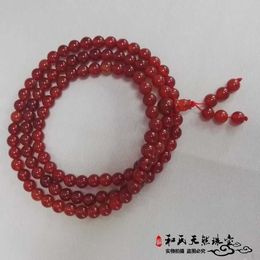 Bracelets Bracelets, bracelets, stationery, fine straight red agate, 108 Buddhist beads bracelets