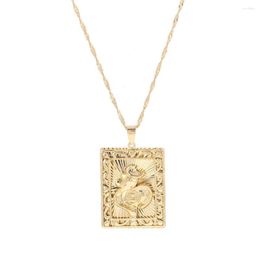 Pendant Necklaces Gold Color Chicken Necklace For Women Girl Rooster Trendy Jewelry Gifts