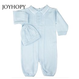 Rompers spring Summer baby boy girl clothing Cotton Long Sleeved baby boy clothes Knitted baby romper Infantil babies 230311