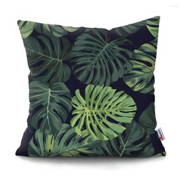 Pillow Tropical Leaves Polyester Throw Case Double-sided Printing Cover Forest Plant Car Sofa Home Decor Cases