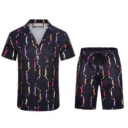 2023 Fashion Men's Tracksuits suit women's summer casual shirt suit designer men's printed shirt short style suit hip hop street sportswear g24