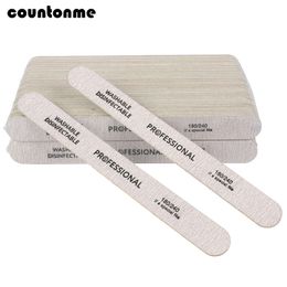 Nail Files 100pcs Wooden Nail File Professional Nail Art Sanding Buffer Files 180240 Double Side For Salon Manicure Pedicure UV Gel Tips 230310