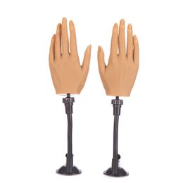 Nail Practice Display Silicone Practice Hand With Flexible Fingers 230310