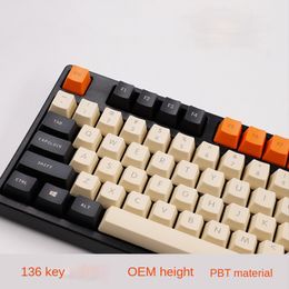 136 Keys PBT Keycaps For 87/104/108 Keys Gaming Mechanical Keyboards Kailh Gateron Outemu Cherry MX Switches OEM Profile Key Cap
