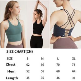 LL-EGE Women Yoga Outfits Vest Girls Running Sport Gym Bra Ladies Casual Adult Summer Sleeveless Sportswear Exercise Fitness Wear Fast Dry Quakeproof Vests