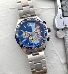 Nouvelles montres de poignet de mode hommes tous cadran en quart de quartz de quartz de haute qualité 11 marque de luxe chronographe horloge en acier inoxydable ceinture pour hommes sf432
