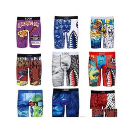 Men'S Shorts Wholesale Branded Mens Desinger Printed Underwear With Bags Short Under Sport Breathable Boxers Briefs Drop Delivery Ap Dhgaa