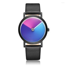 Wristwatches 2023 Unique Minimalist Creative Watch Geek Swirl Fashion Design Wrist For Men Women Simple Quartz