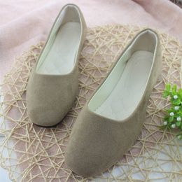 2023 New Fashion Square Slippers Head Single Shoes comfort Flat Women's Suede Shallow Mouth Single Shoes Women's Shoes 08