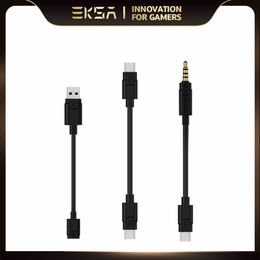 Type C to 3.5mm Audio Cable / Type C to Type C Cable / Female to USB Cable for E5000 Pro 3in1 Gaming Headset Gamer