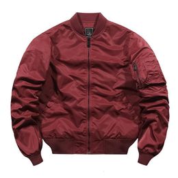 Men's Jackets Autumn Quality Outdoor Waterproof Red Yellow Green Male MA1 Bomber Jacket Men Flight Jackets 230311