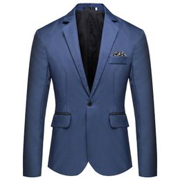 Men's Suits & Blazers European And American Lapel Suit Business Casual Single Jacket MenMen's