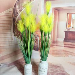 Decorative Flowers 5/7Forks 70/93cm Onion Artificial Plants Grass Large Fake Reed Bouquet Flower Plastic Home Garden Party Decor