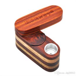 Smoking Pipes Portable creative Mini pipe wood double layer pipe