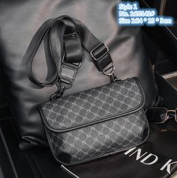 Factory wholesale leather men shoulder bags business mobile phone bag street trend letters mens handbags Personalised printed casual handbag 20141