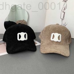 Ball Caps Designer Ladies Luxury Corduroy Baseball Cap Classic Brand Casquette Sporty Adjustable Hatband Outdoor Sunhats Wide Brim Hats PWPP