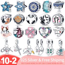 925 silver Fit Pandora Original charms DIY Pendant women Bracelets beads Halloween Charms