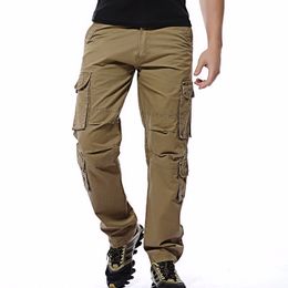 Men's Pants Men Cargo Pants Mens Loose Army Tactical Pants Multi-pocket Trousers Pantalon Homme Big Male Military Overalls 230311 230311