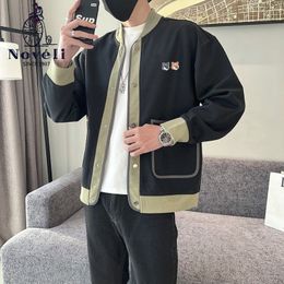 Men's Jackets Mens Jacket Luxury Brand Double Embroidery Fashion Casual Bomber Jacket Harajuku Street Autumn Men Windproof Baseball Coat 230311