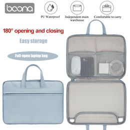 Boona 13 13.3 14 15 15.6 inch Fashion PU Laptop Bag Tablet Sleeve Bag for Macbook Air Pro 13 Case for Laptop Tablet Men Women