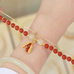 Bracelets 2022 New Goodwill Peanut Bracelet Female Students, Fashion, Luxury, High Beauty, Gift for Girlfriend Tiktok